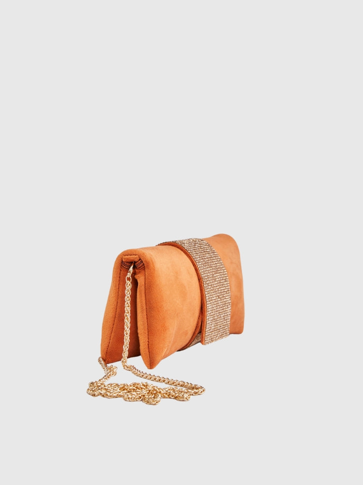 Ethnic - Tan Diamond Pouch/Sling Bag