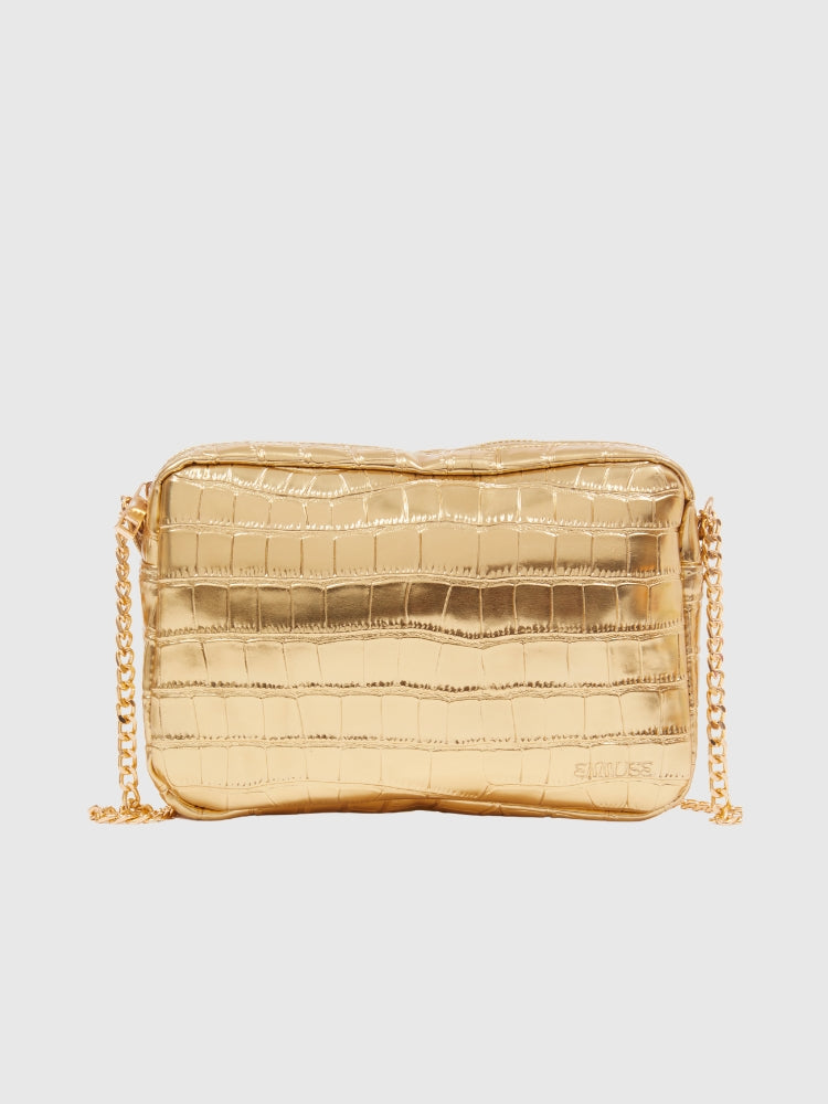 Gold Croco PU leather Party Sling Bag (Limited Edition)