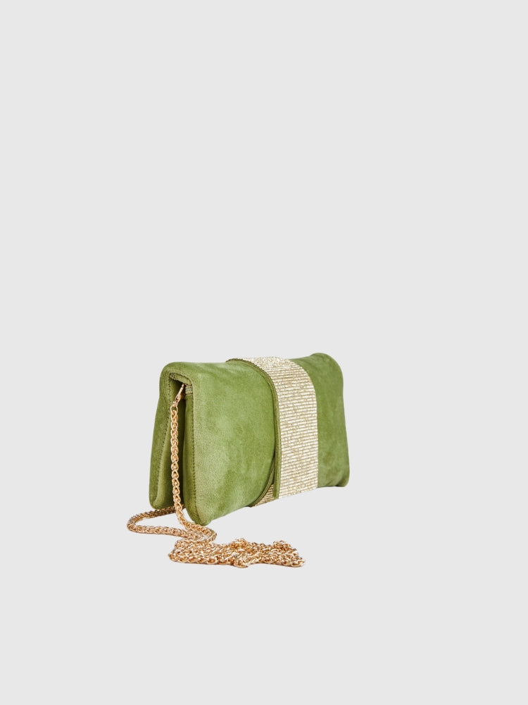 Ethnic - Olive Diamond Pouch/Sling Bag