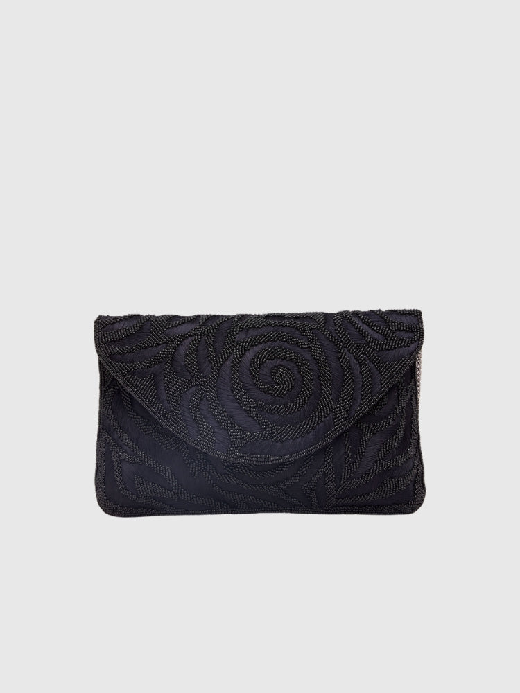 Ethnic Black Envelope Hand / Sling Bag