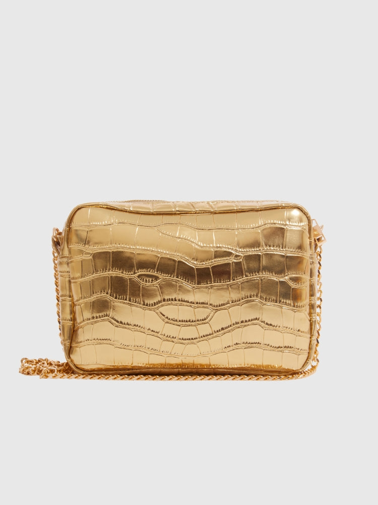 Gold Croco PU leather Party Sling Bag (Limited Edition)