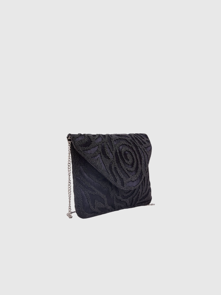 Ethnic Black Envelope Hand / Sling Bag