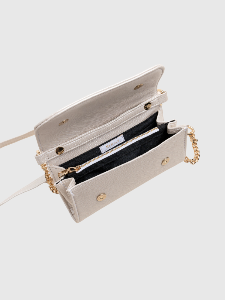 Pearl White Aurelia Luxe Sling