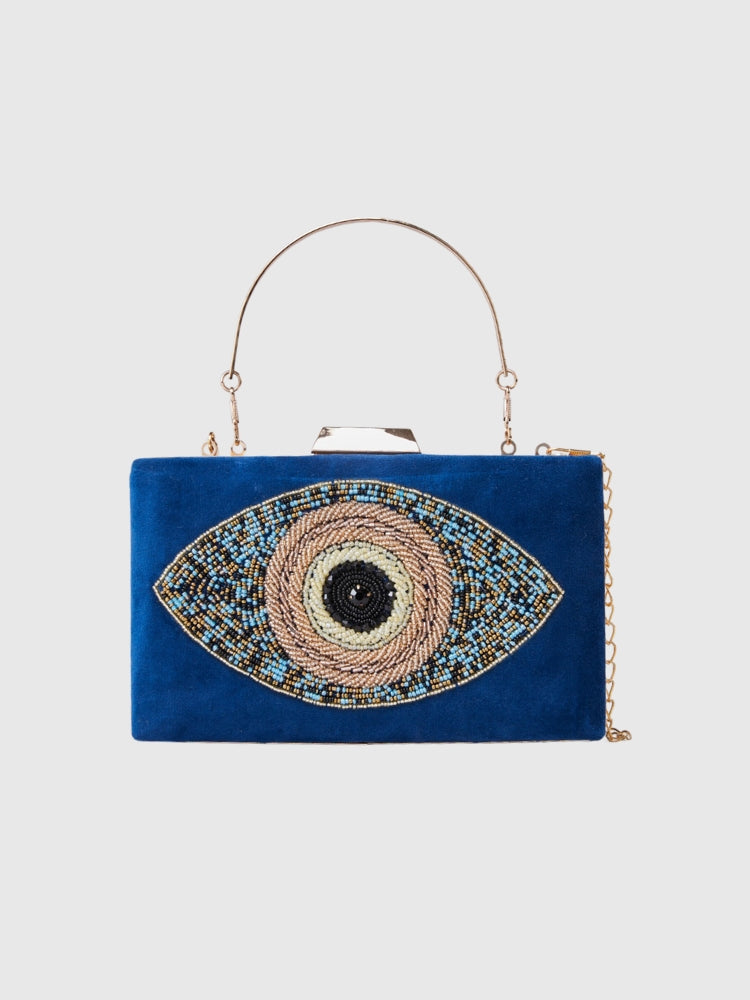 Evil Eye Blue Hand/Sling Bag