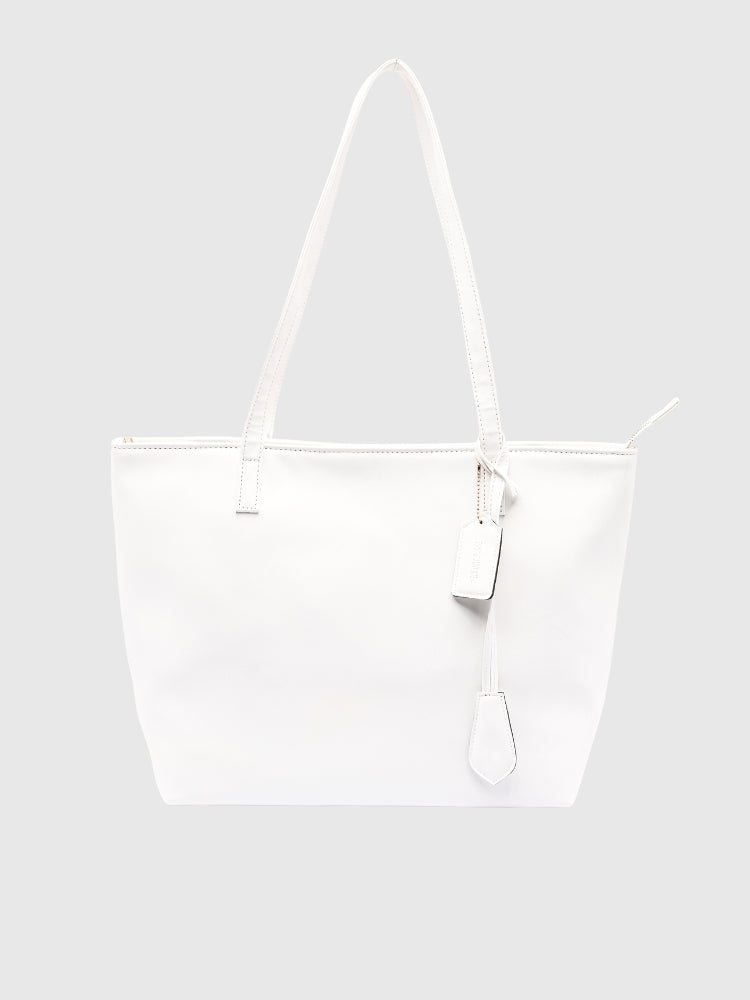 All in one organizer tote bag - White