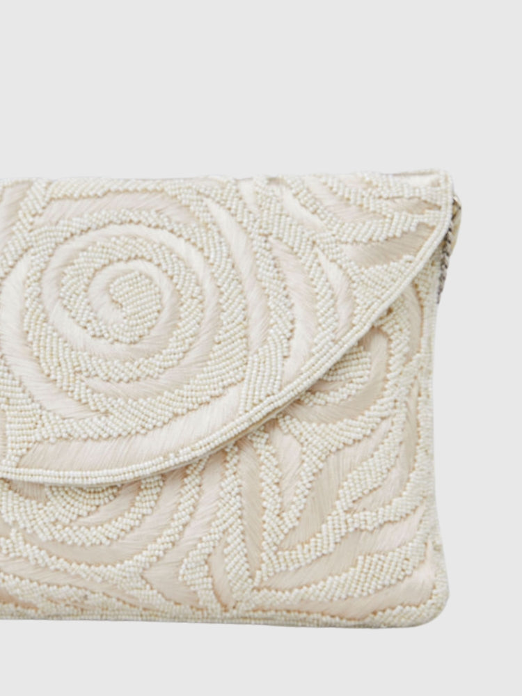 Ethnic White Envelope Hand / Sling Bag