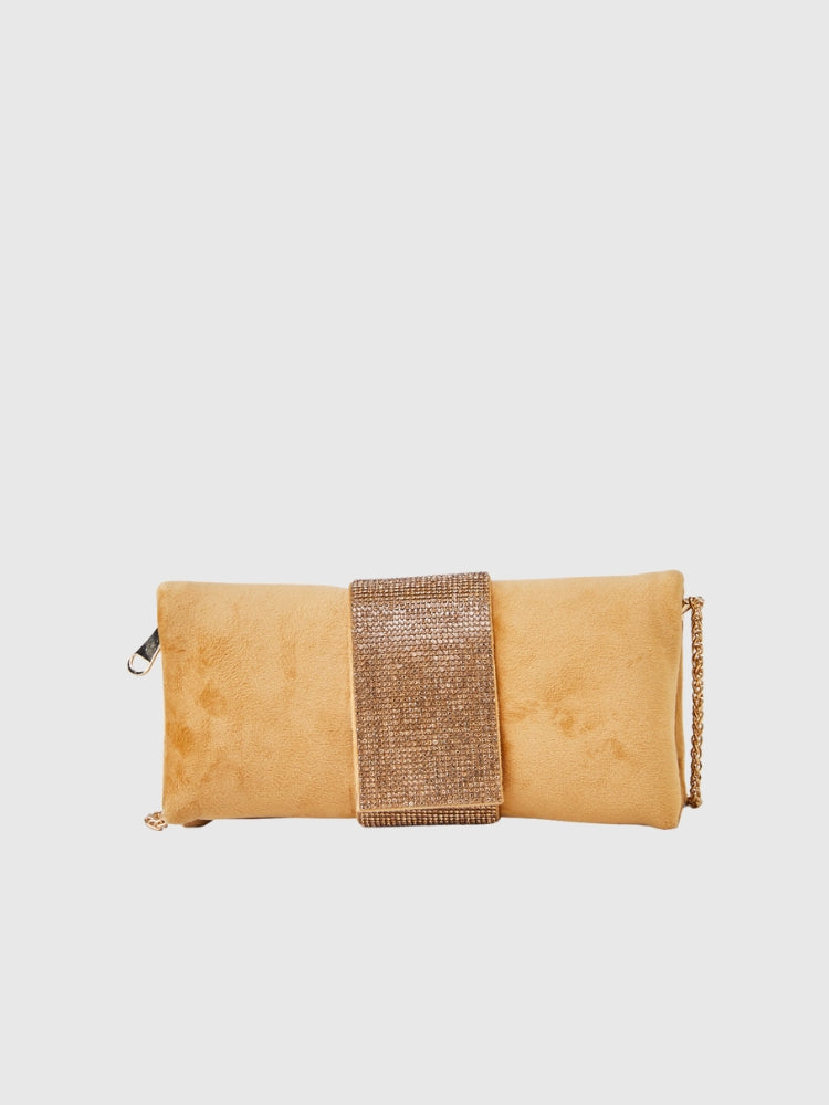 Ethnic - Beige Diamond Pouch/Sling Bag