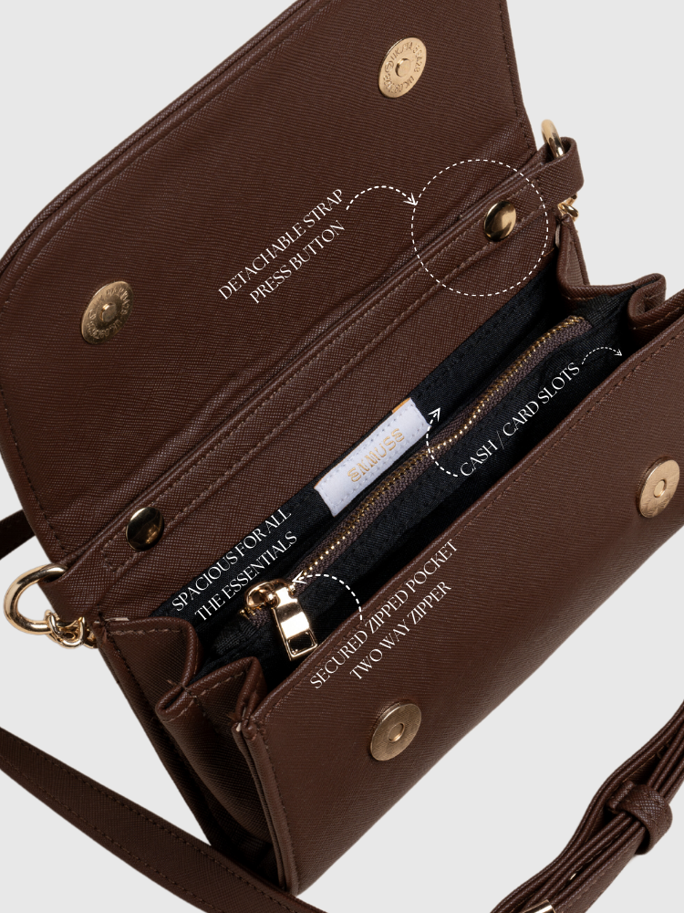 Walnut Brown Aurelia Luxe Sling