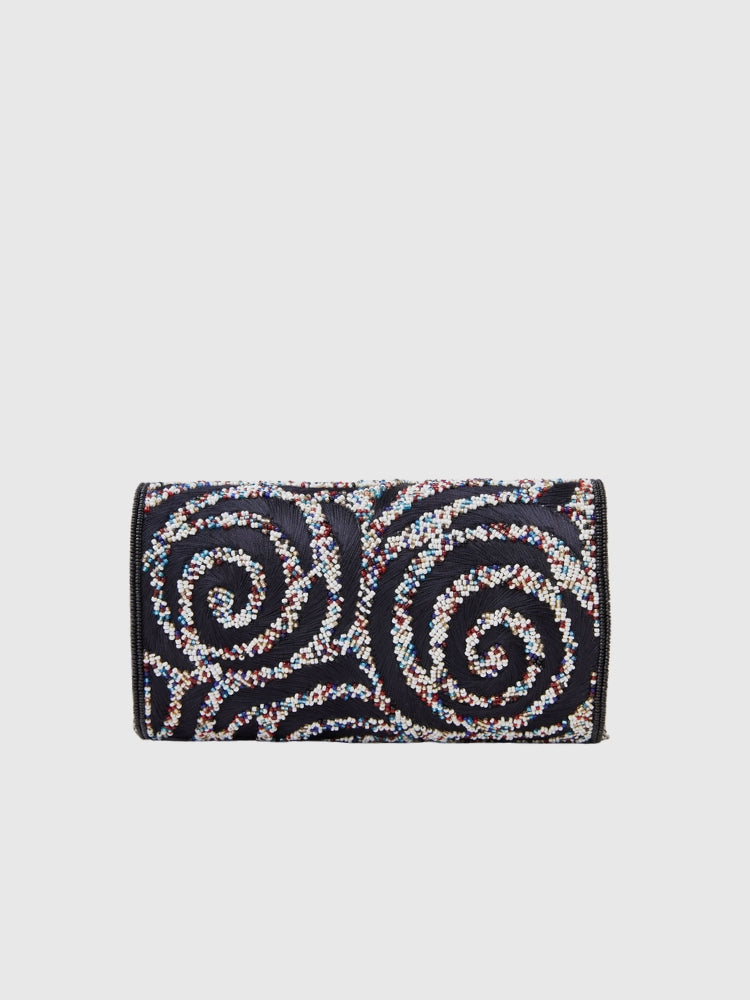 Ethnic - Black Beaded Mini Sling