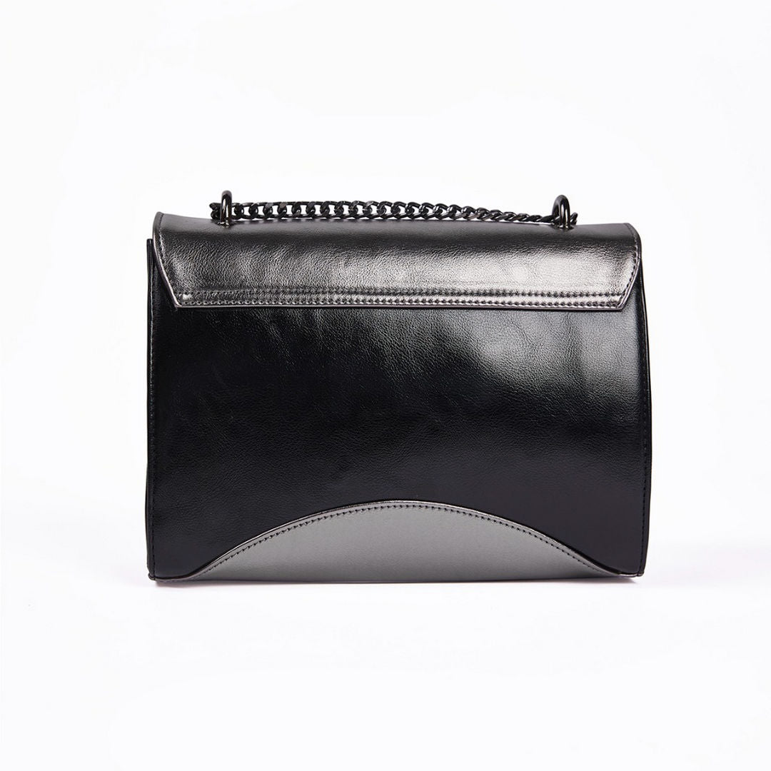 Casual Bag / Party - Gunmetal & Black